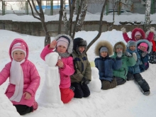 В челнинских детсадах появились ледяные фигуры